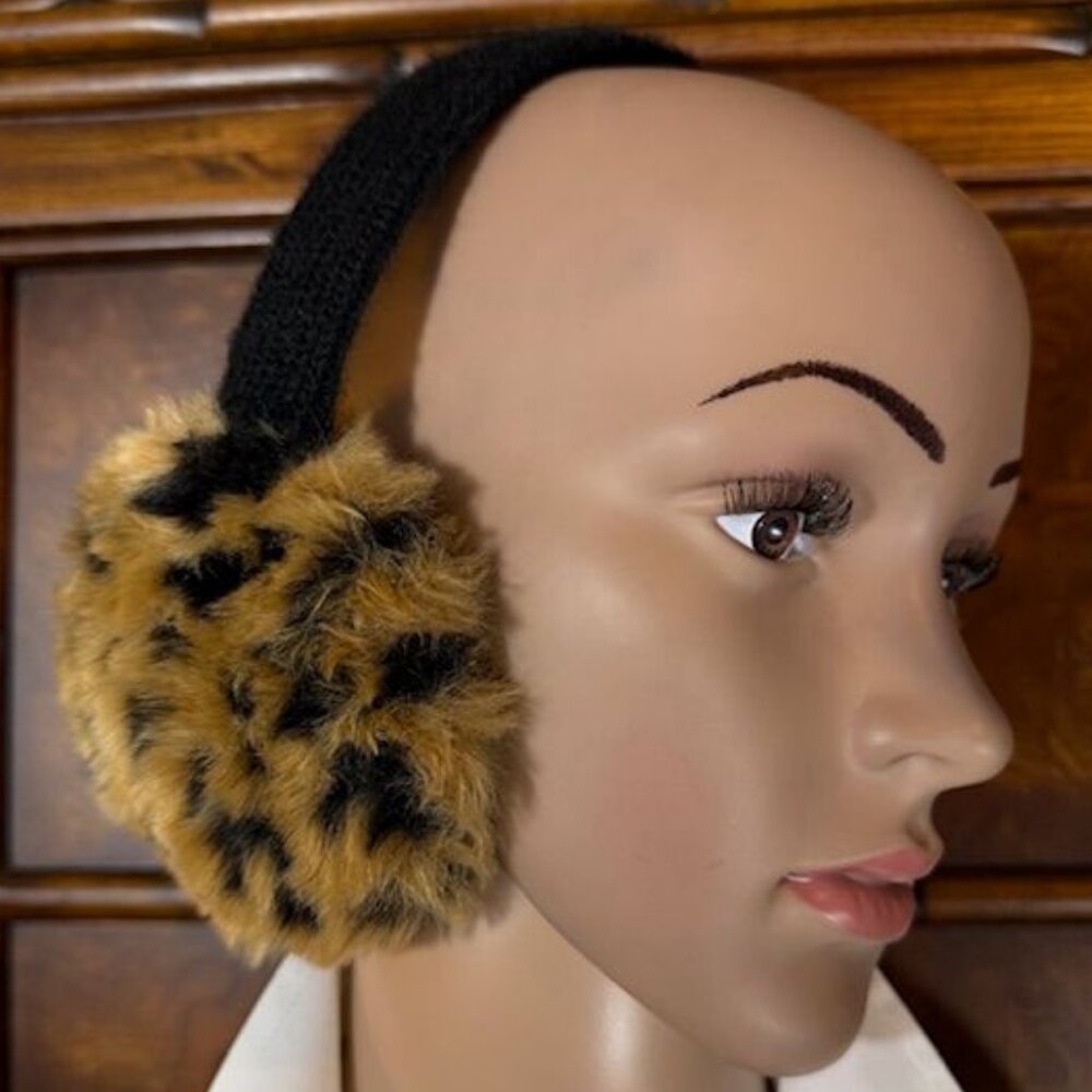 Lobers Leopard Faux Fur Earmuffs